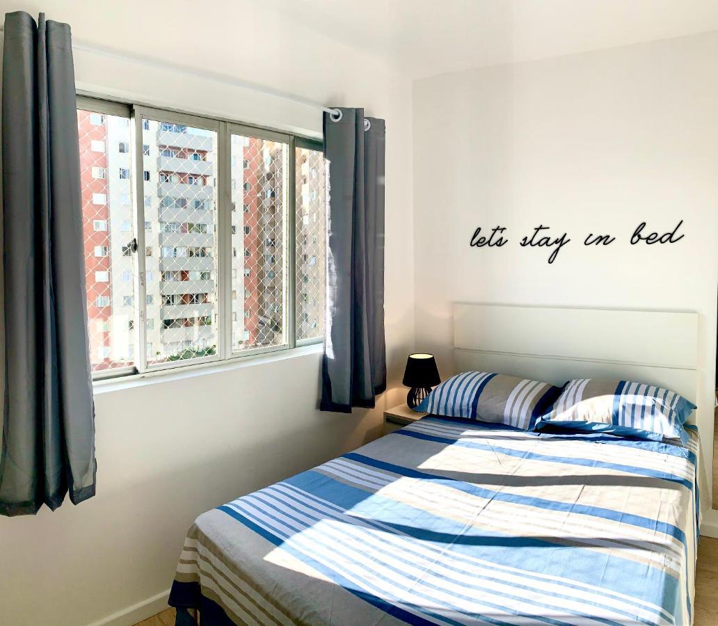 505 - Apartamento Lindo, Amplo E Decorado, Mobiliario Moderno, Cozinha Completa Com Utensilios , Excelente Vista Da Cidade E Localizacao Privelegiada No Bairro Bigorrilho Proximo De Shopping E Parques กูรีตีบา ภายนอก รูปภาพ