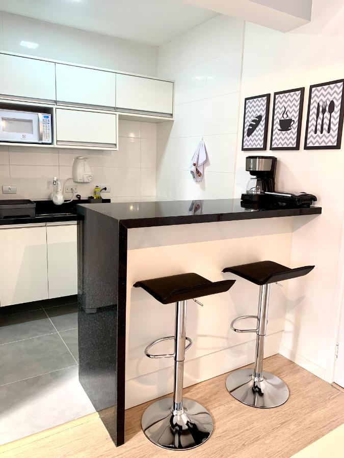 505 - Apartamento Lindo, Amplo E Decorado, Mobiliario Moderno, Cozinha Completa Com Utensilios , Excelente Vista Da Cidade E Localizacao Privelegiada No Bairro Bigorrilho Proximo De Shopping E Parques กูรีตีบา ภายนอก รูปภาพ